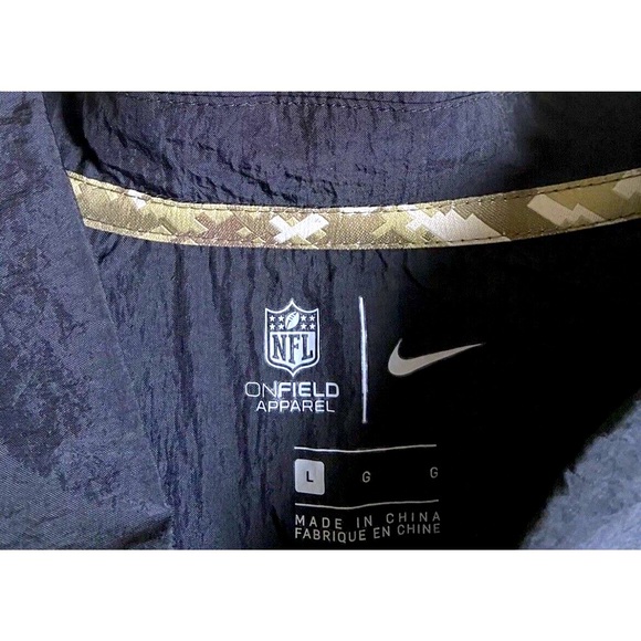 New Orleans Saints NIKE Salute to Service NFL Football Jacket Mens Large NEW - Picture 5 of 12